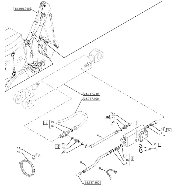 87494256 - Гибкий шланг